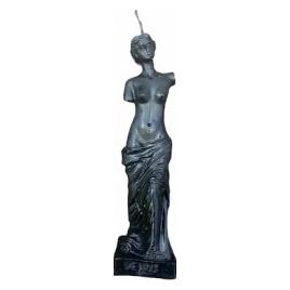 Lumanare stil statueta Venus negru handmade 16cm