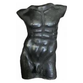 Lumanare stil statueta barbat black handmade 11cm