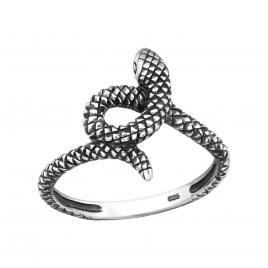 Inel din Argint 925 șarpe placat cu rodiu