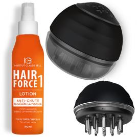 Pachet Promo Perie pentru masaj scalp + Lotiune Hair Force One anticadere, crestere par, Institut Claude Bell