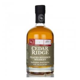 Cedar ridge peated bourbon whiskey, whisky 0.7l