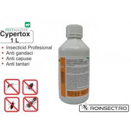 Insecticid Profesional Impotriva Gandacilor, Puricilor, Mustelor, Tantarilor, Furnicilor - Cypertox  Forte 1L