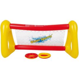 Joc frisbee pentru piscina, cu poarta, plasa si 2 discuri, 131.5 x 48 x 68 cm