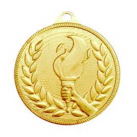 Medalie Flacara Olimpica Auriu cu 5 cm diametru