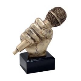 Trofeu Figurina din Rasina Muzica Microfon cu inaltime 14 cm