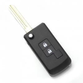 Nissan - carcasa cheie tip briceag 2+1 butoane, model patrat (modificat)