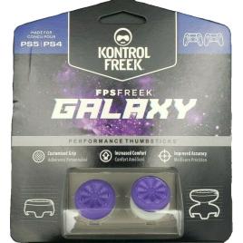 Set 2 Bucati Thumbgrip din Silicon Performance KontrolFreek Galaxy, Thumbstick Accesoriu Controller PS5, PS4, Crestere Acuratete si Confort, Mov