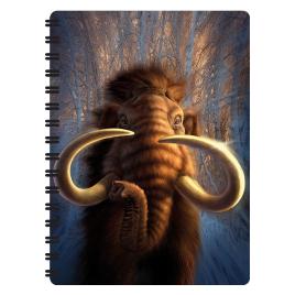 Carnetel zoo cu spirala 3D LiveLife - Mammoth