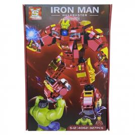 Set de constructie, Iron Man Hulkbuster,  327 piese
