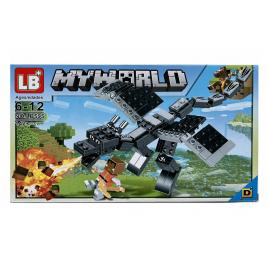 Set de constructie LB+, My World of Minecraft 4 in 1, 142 piese