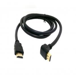 Cablu HDMI 19 Pini, 90 Grade, Lungime 1.5m - pentru TV HD, Monitoare sau Console