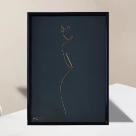 Tablou femeie nud, 21×30 cm