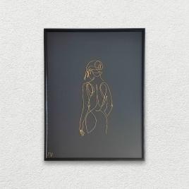 Tablou femeie nud 30×40 cm