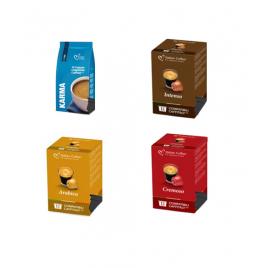 Kit degustare 48 de capsule cafea, compatibile Tchibo Cafissimo, Beanz , Caffitaly, Italian Coffee