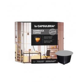 Set 16 capsule Sambuca Coffee, compatibile Nescafe Dolce Gusto, La Capsuleria