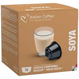 Set 16 capsule Lapte de Soia, compatibile Nescafe Dolce Gusto,Italian Coffee