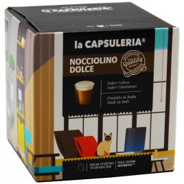 Set 80 capsule NOCCIOLINO CREMA DE ALUNE, compatibile Nespresso, La CAPSULERIA