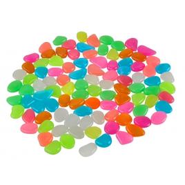 Set 100 pietre decorative fluorescente culoare multicolor avx-ag653c