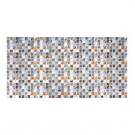 Panou decorativ pvc model mozaic maro si gri 96x48.5 cm