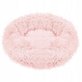 Culcus moale pentru caine/pisica roz murdar 80 cm