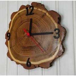 Ceas lemn natural  retro 23 cm