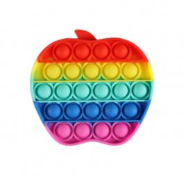 Jucarie senzoriala antistres din silicon, Pop It Now, Push Bubble, Model Mar, Multicolor