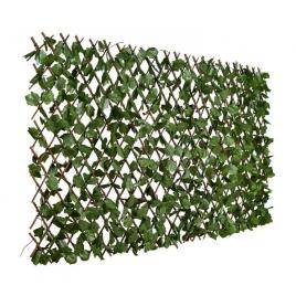 Gard paravan viu cu frunze artificiale verde extensibil 100x200 cm