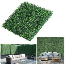 Gard paravan viu cu frunze artificiale verde inchis decor sau mascare 40x60cm