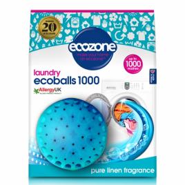 Ecoballs  Bile eco pentru spalarea rufelor, cu parfum de in, Ecozone 1000 spalari