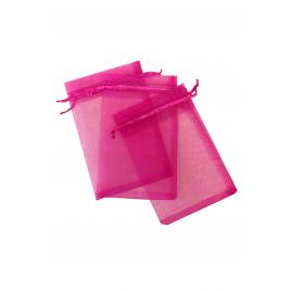 Saculeti organza, 10x15 cm, 25 bucati, Bubble Gum Pink, OBAGLARGE