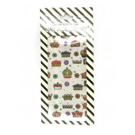 Sticker unghii, Global Fashion, Nail Accessory Crown, Multicolor
