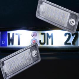 Set 2x lampi numar led pentru audi a3, a4, a6, a5, a8, q7, rs4, rs6, s6