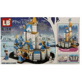 Set de constructie LB Plus Castel Frozen Ice and Snow cu lumini LED 432 piese