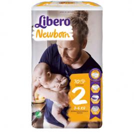 Scutece Libero Baby Soft 2 Mini, 3-6 kg, 70 buc