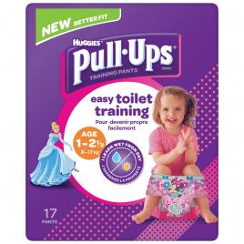 Scutece chilotel Huggies Pull-Ups, Girl, 8-17 kg, 17 buc
