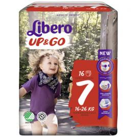 Scutece chilotel Libero Up&Go Unisex 7 XL Plus, 16-26 kg, 16 buc
