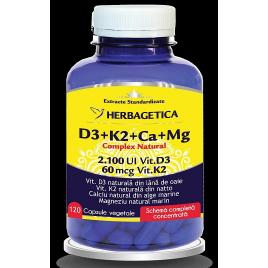 D3+k2+ca+mg complex natural 120cps vegetale
