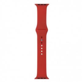 Curea compatibila apple watch 1/2/3/4, silicon, 42/44 mm rosu inchis