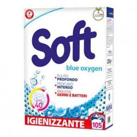 Detergent praf pentru rufe soft blu oxygen 5,25 kg, 105 utilizari