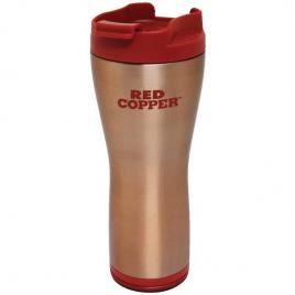 Termos cafea cu smart grip si interior inox red copper mug, 470 ml