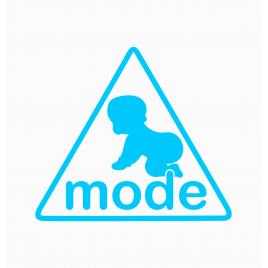 Sticker autocolant autoturism - Baby mode - 12 x 10.6 cm Albastru