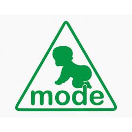 Sticker autocolant autoturism - Baby mode - 12 x 10.6 cm Verde deschis