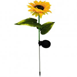 Lampa solara led tip floarea soarelui, inaltime 70 cm, pentru gradina, flippy