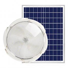 Plafoniera solara flippy, 50 w, diametru 200 mm, cu telecomanda, alb rece