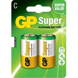Baterii alcaline super gp r14 c 2buc blister