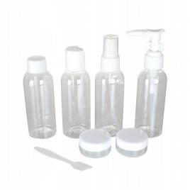 Set 6 recipiente cosmetice din plastic, gonga® transparent