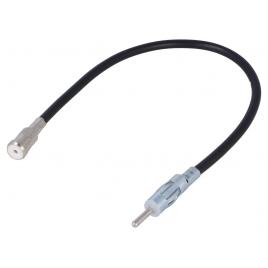 Cablu adaptor auto antena din mufa - iso soclu cu cablu 15cm 4carmedia zrs-aa-3