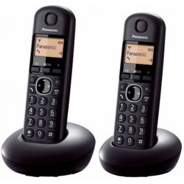 Telefon fara fir Panasonic Dect Twin KX-TGB212FXB, 2 receptoare, Caller ID, Negru