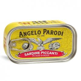 Sardine picante in ulei de masline angelo parodi 120g