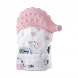 Manusa bebelusi pentru dentitie scratch gloves (culoare: roz)